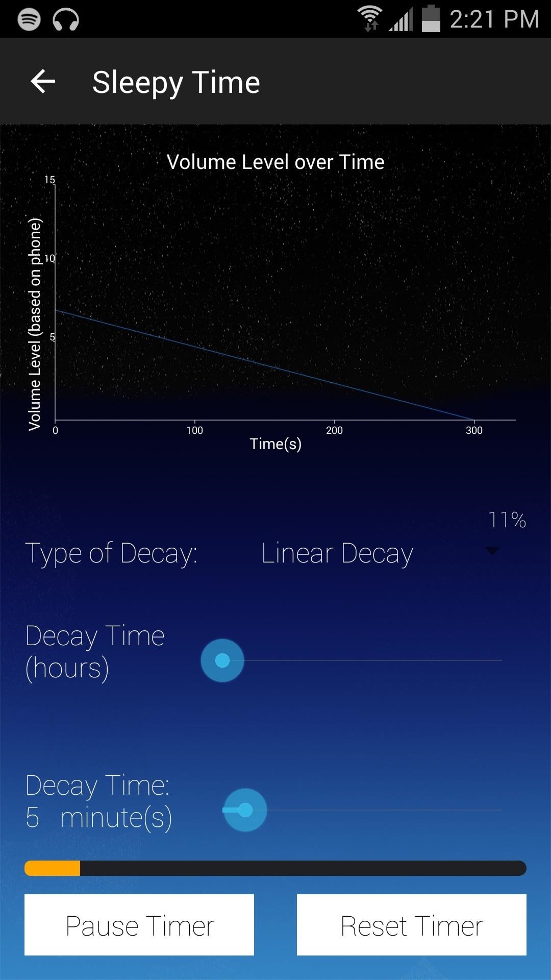 Auto-Lower Music Volume Gradually on Android to Drift Off to Sleep More Peacefully