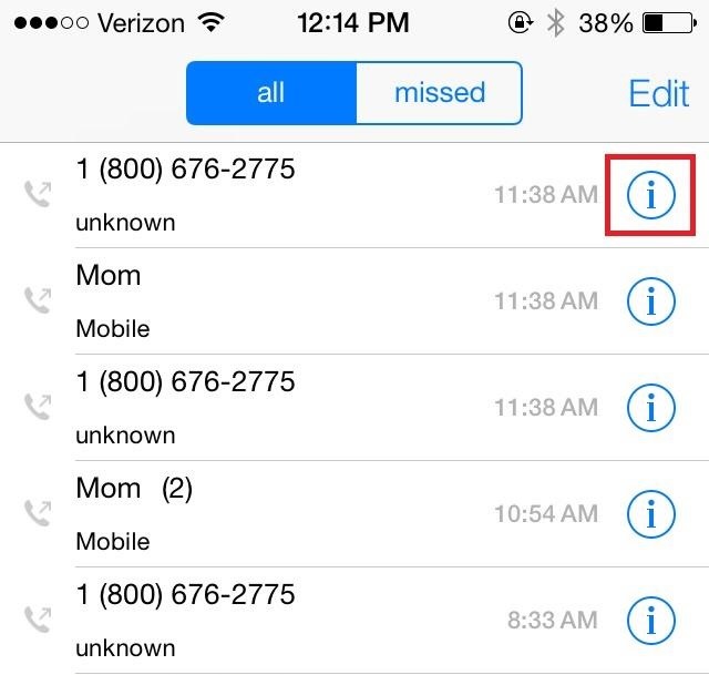 How to Block Any Unwanted Caller's Phone Number on Your iPhone in iOS 7—Even If They're Not in Your Contacts