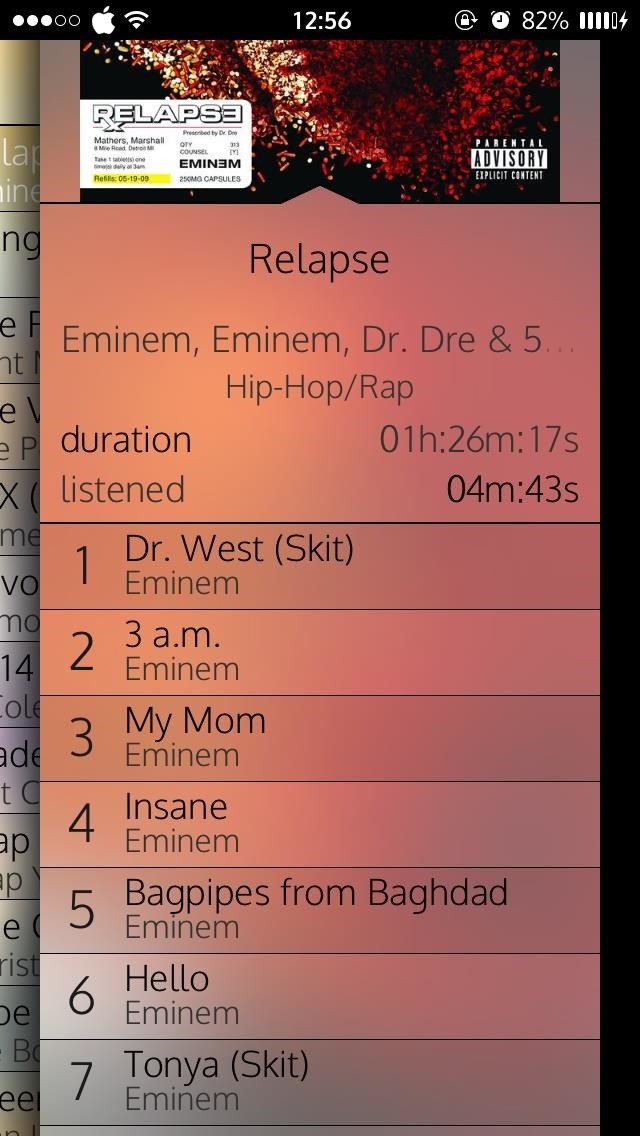 Breakdown Your iPhone's Music to See What Albums, Artists, Songs, & Genres You Listen to Most