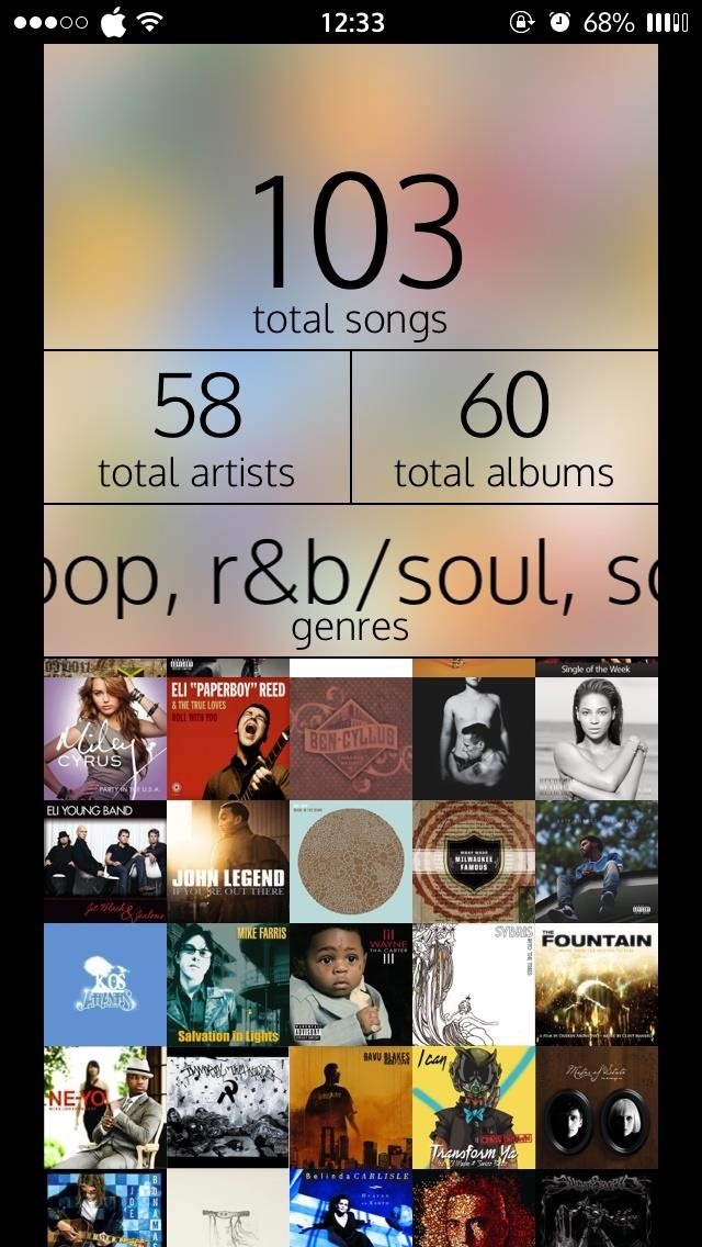 Breakdown Your iPhone's Music to See What Albums, Artists, Songs, & Genres You Listen to Most