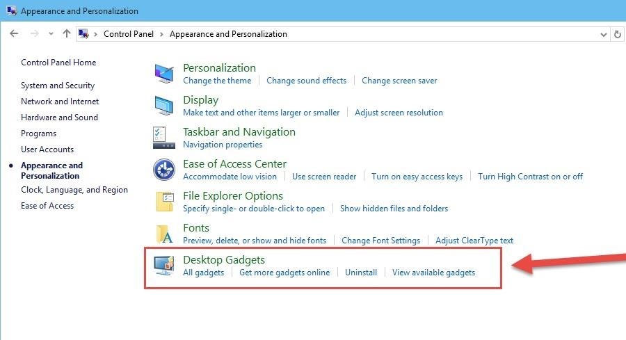 How to Bring Desktop Gadgets to Windows 10
