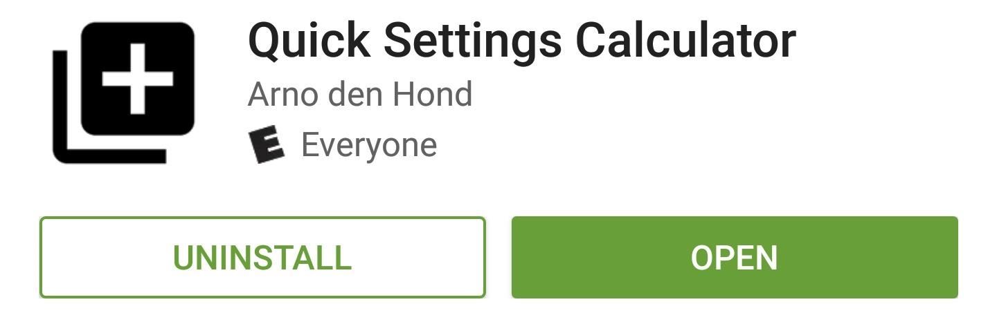 Calculate Quick Math Problems Right from Android Nougat's Quick Settings