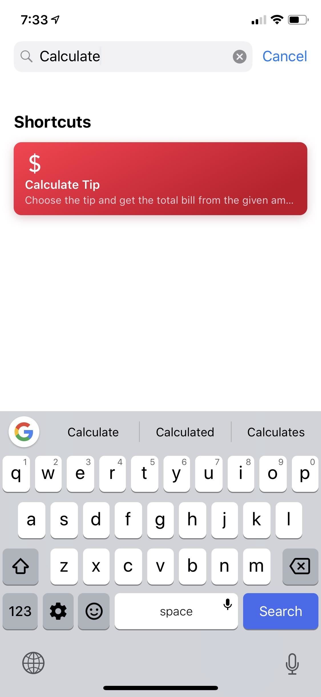 Calculate Tips Faster on Your iPhone Using the Shortcuts App