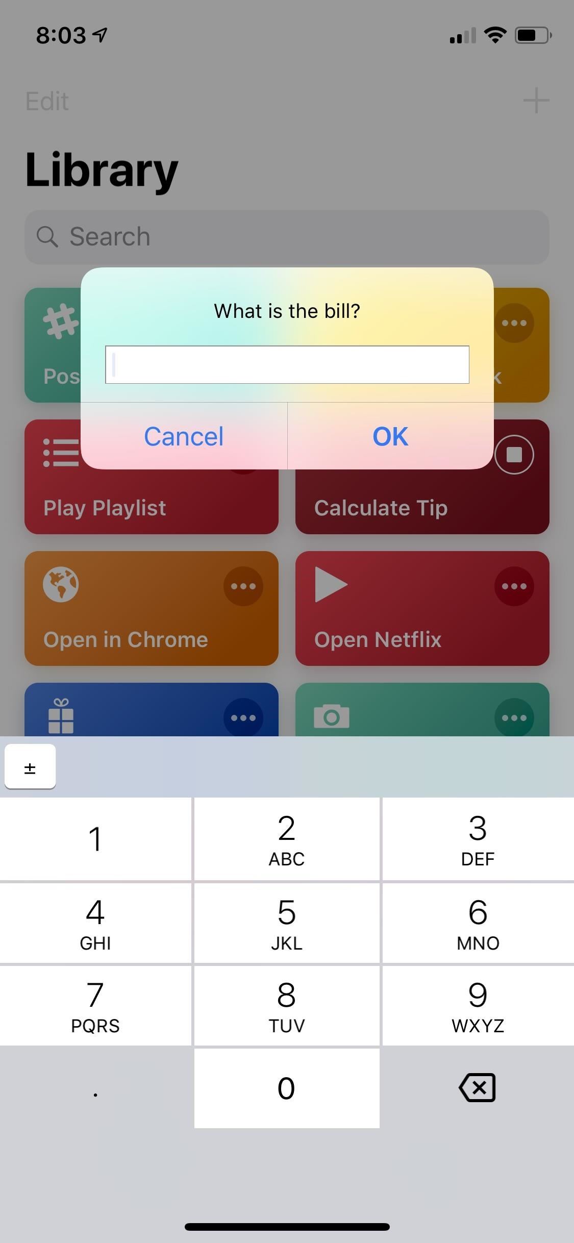 Calculate Tips Faster on Your iPhone Using the Shortcuts App