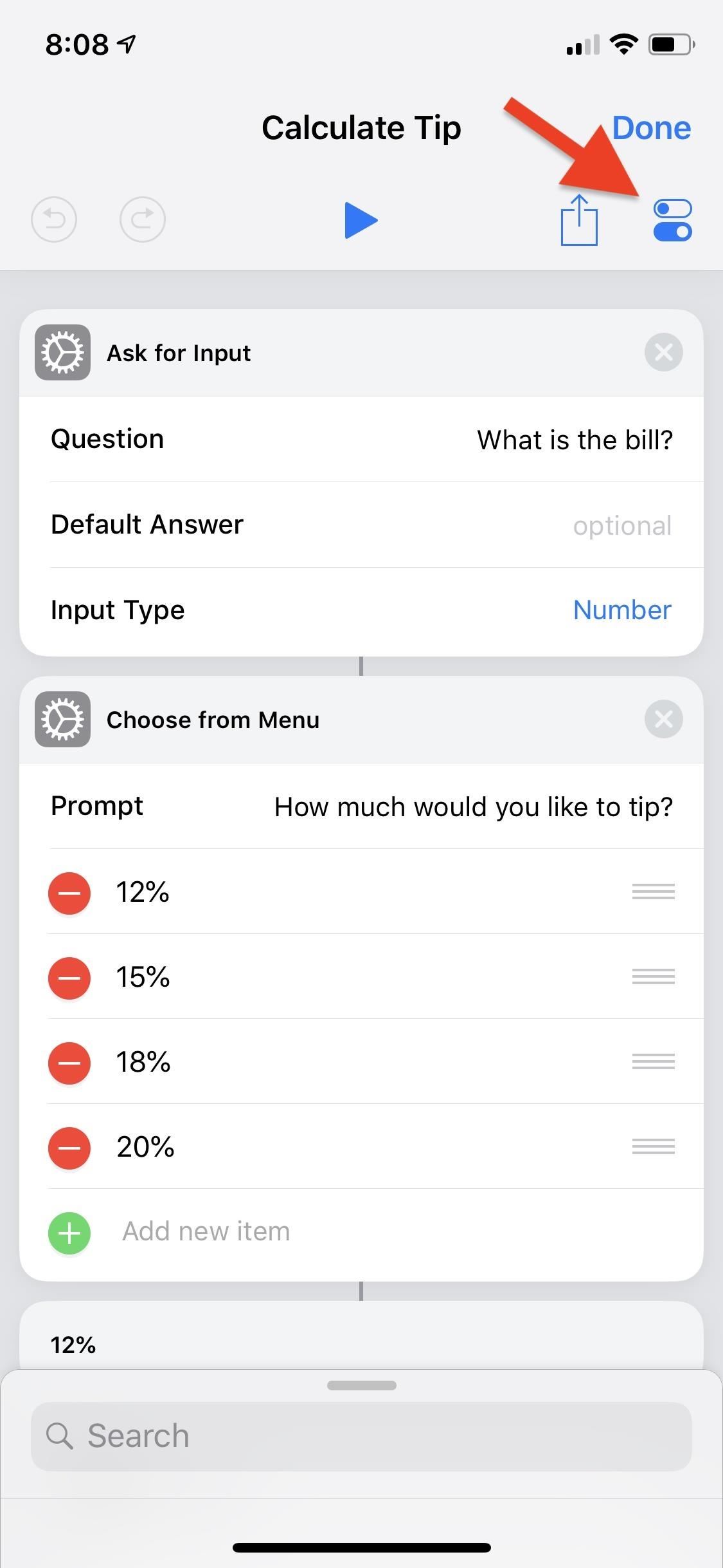 Calculate Tips Faster on Your iPhone Using the Shortcuts App