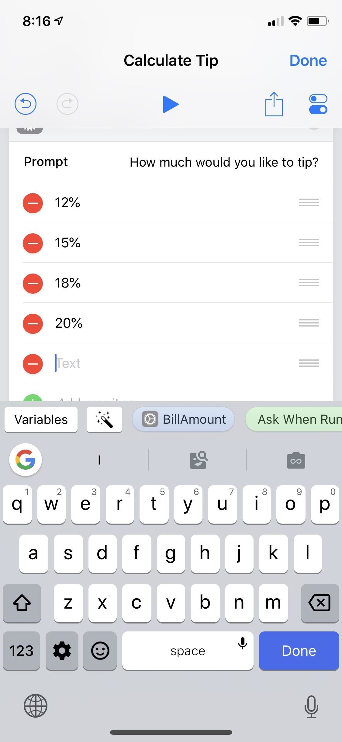 Calculate Tips Faster on Your iPhone Using the Shortcuts App