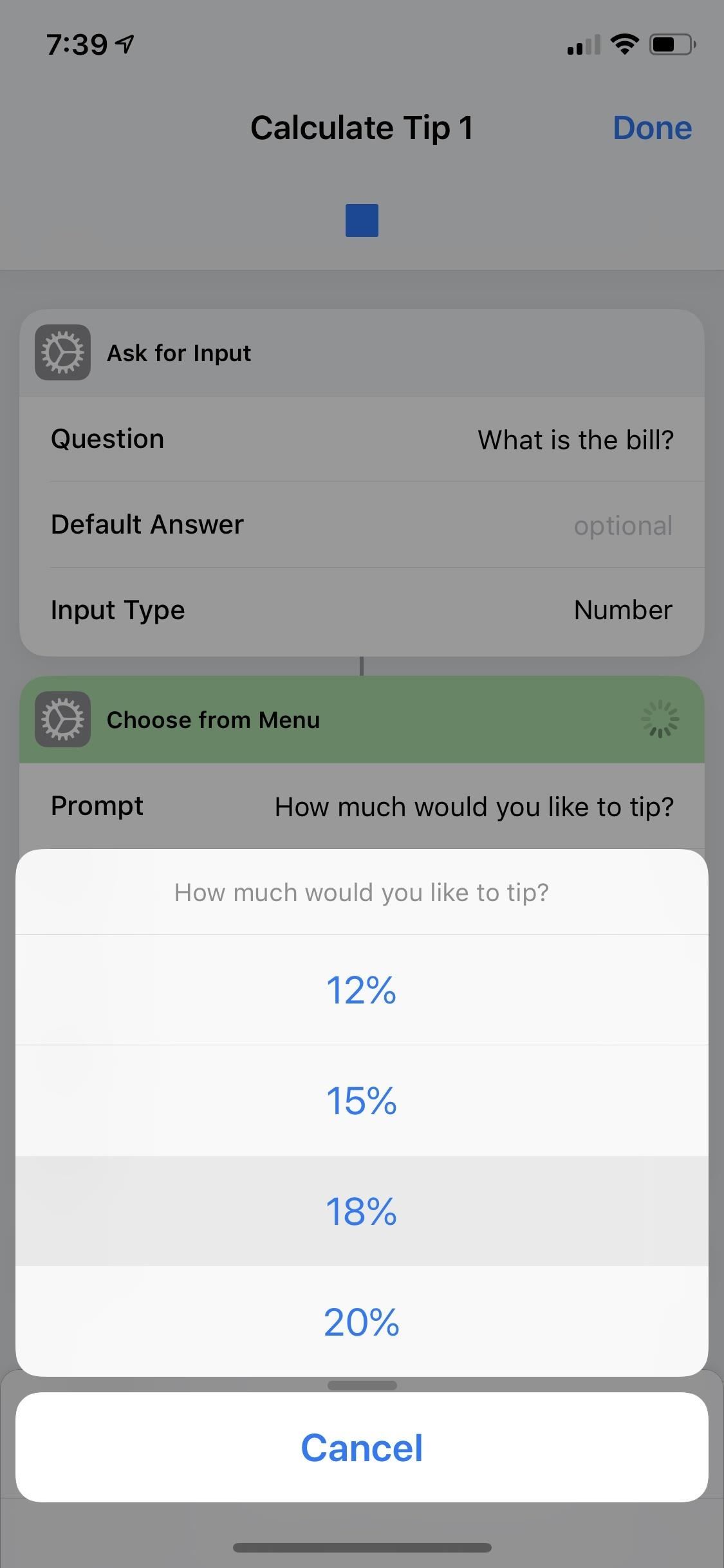 Calculate Tips Faster on Your iPhone Using the Shortcuts App