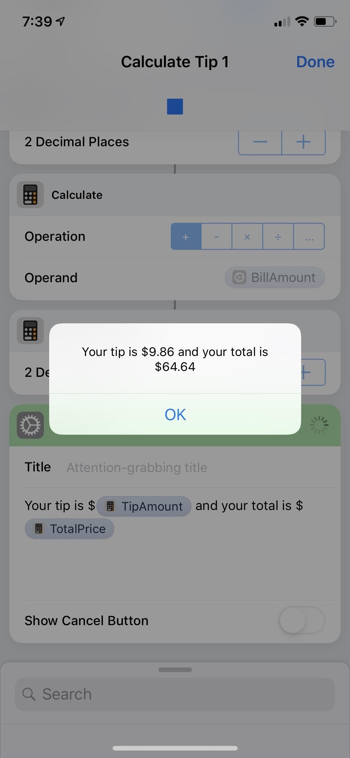 Calculate Tips Faster on Your iPhone Using the Shortcuts App