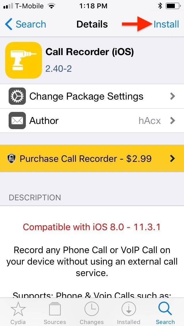 Call Recorder Jailbreak Tweak Lets You Record iPhone Calls for Cheap