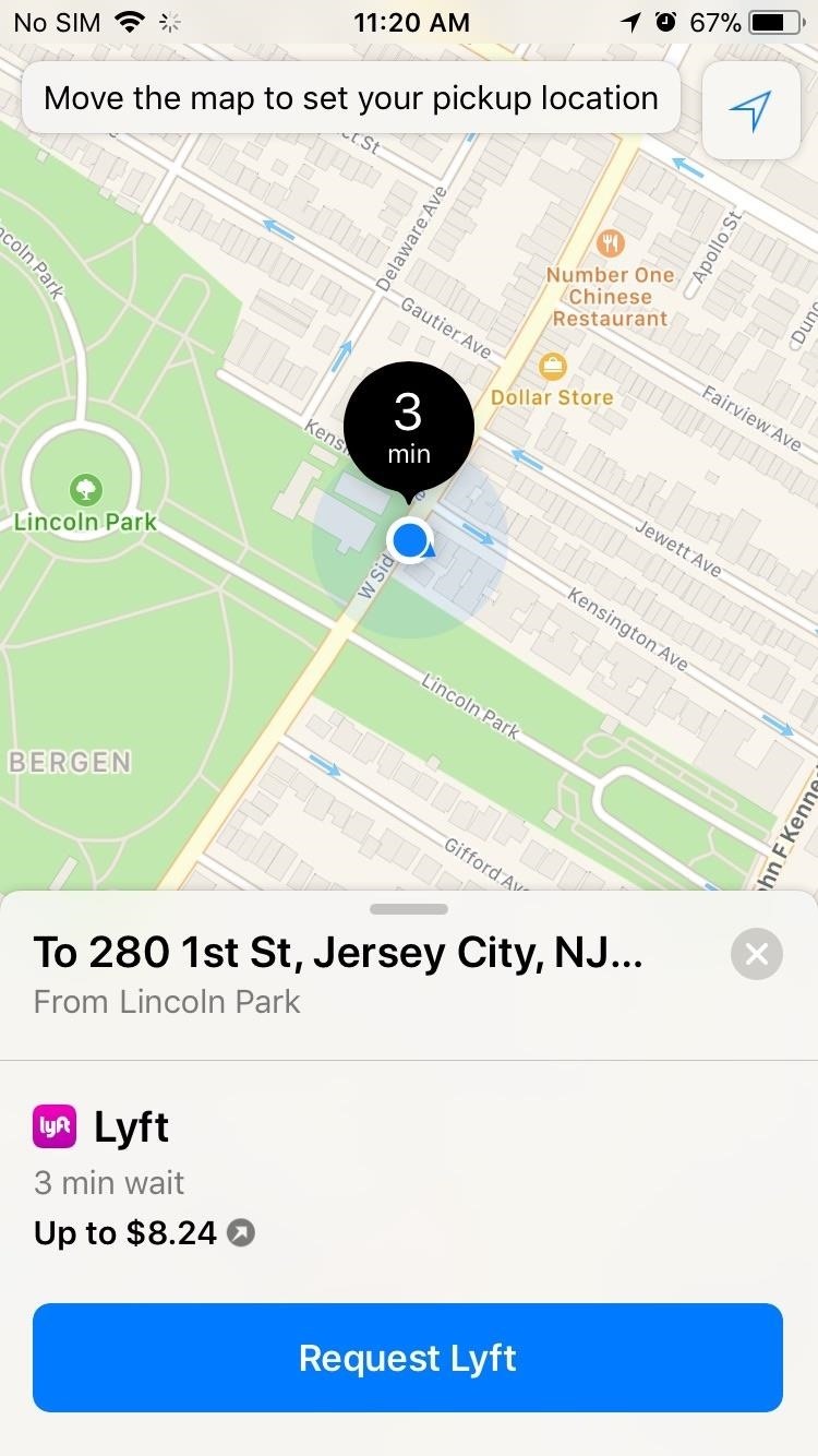 How to Catch a Ride with Lyft or Uber Straight from Apple Maps in iOS 11