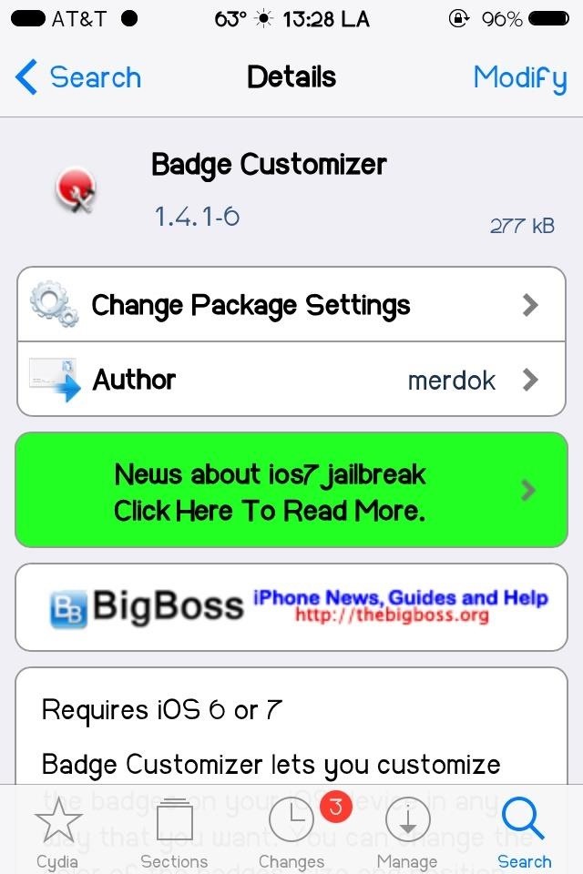 How to Change the Color, Position, Shape, & Size of Badge Alert Icons in iOS 7 (Plus, Animate Them!)