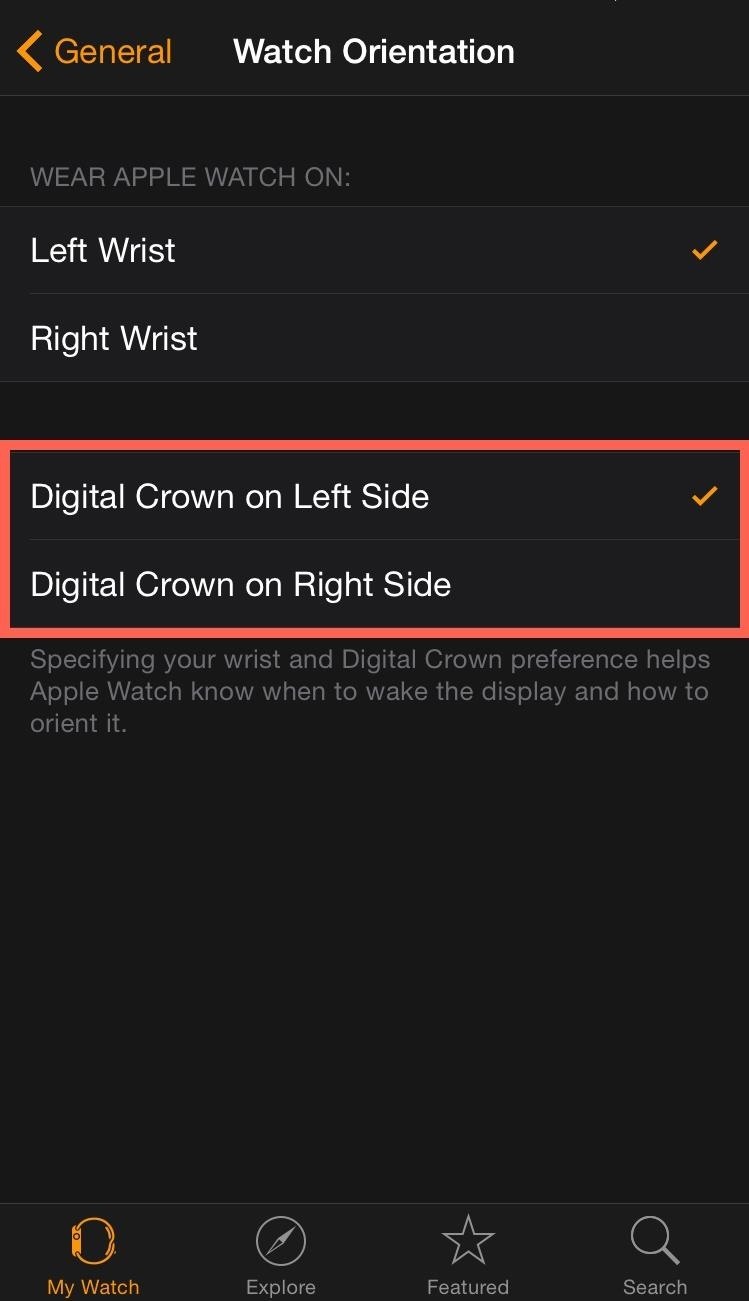 How to Change the Display Orientation & Digital Crown Position on the Apple Watch