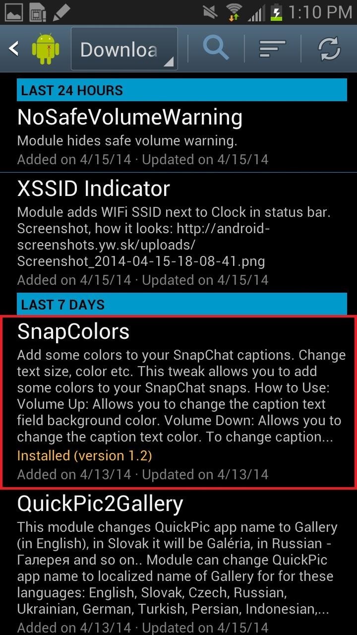 How to Change Font Size & Text Colors in Snapchat on Your Galaxy Note 2