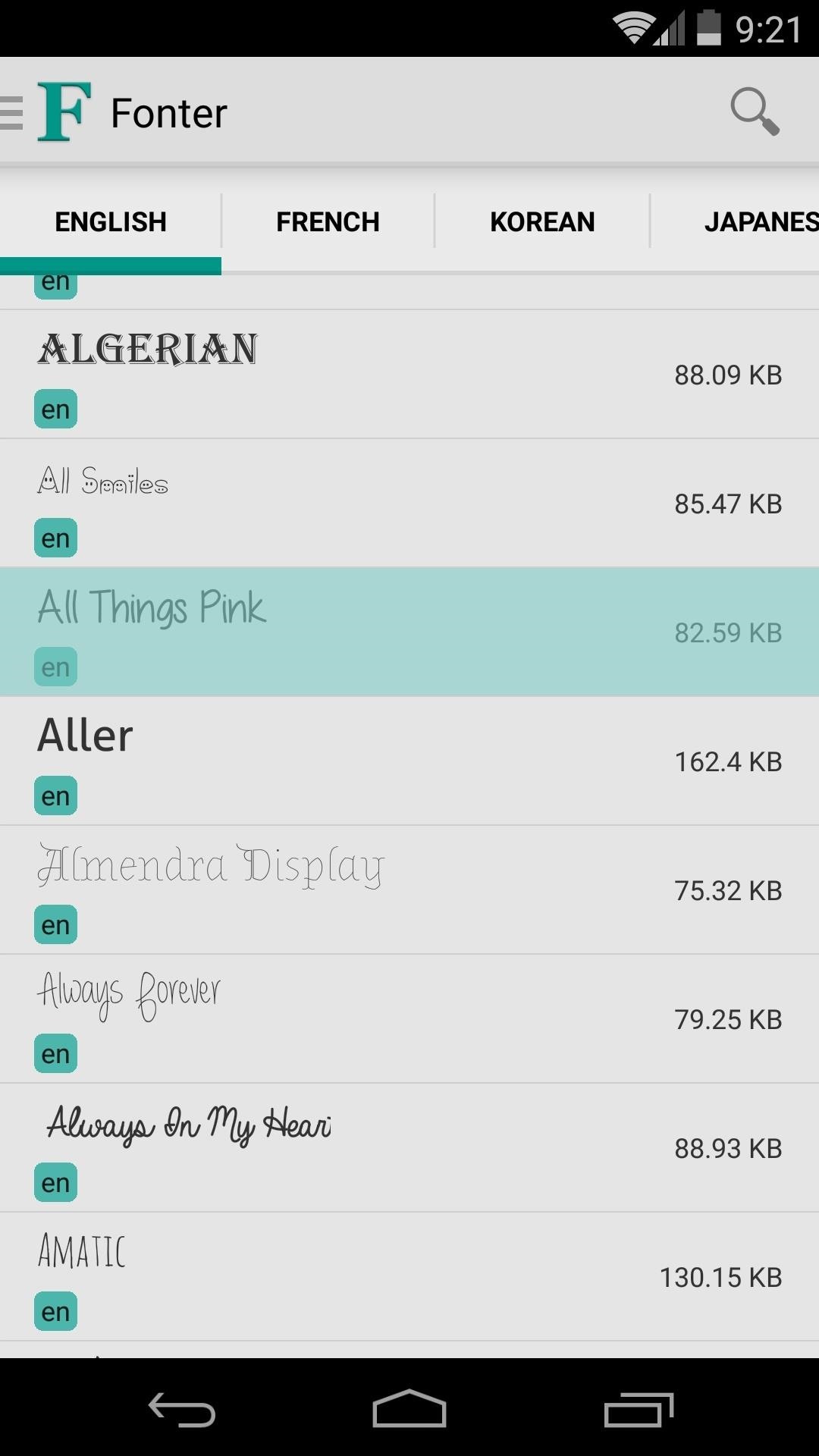 How to Change Fonts on a Per-App Basis for Android