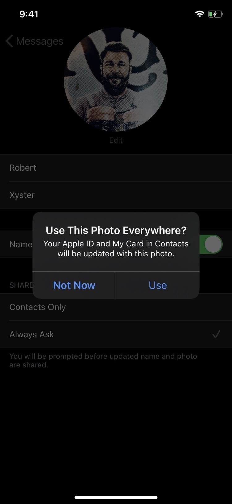 How to Change Your Profile Picture & Display Name for iMessage in iOS 13