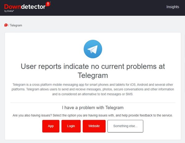 Check if Telegram is Down