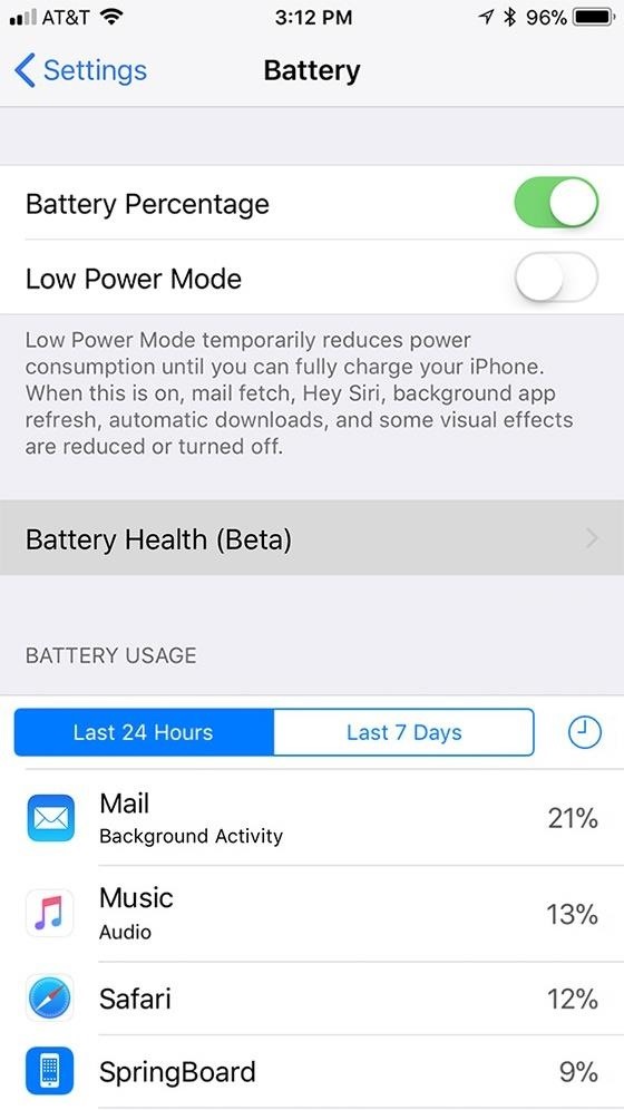 How to Check Your iPhone's Battery Health in iOS 11