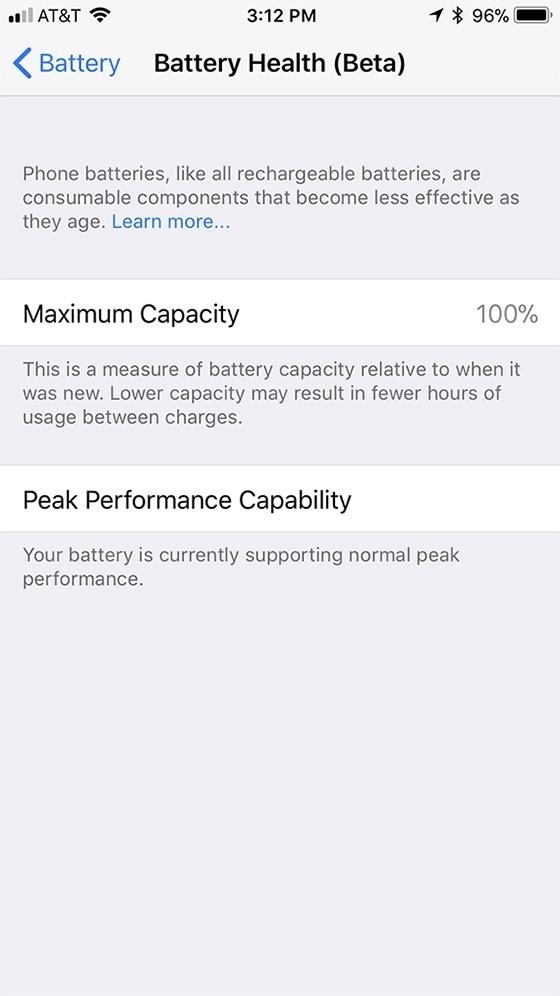 How to Check Your iPhone's Battery Health in iOS 11