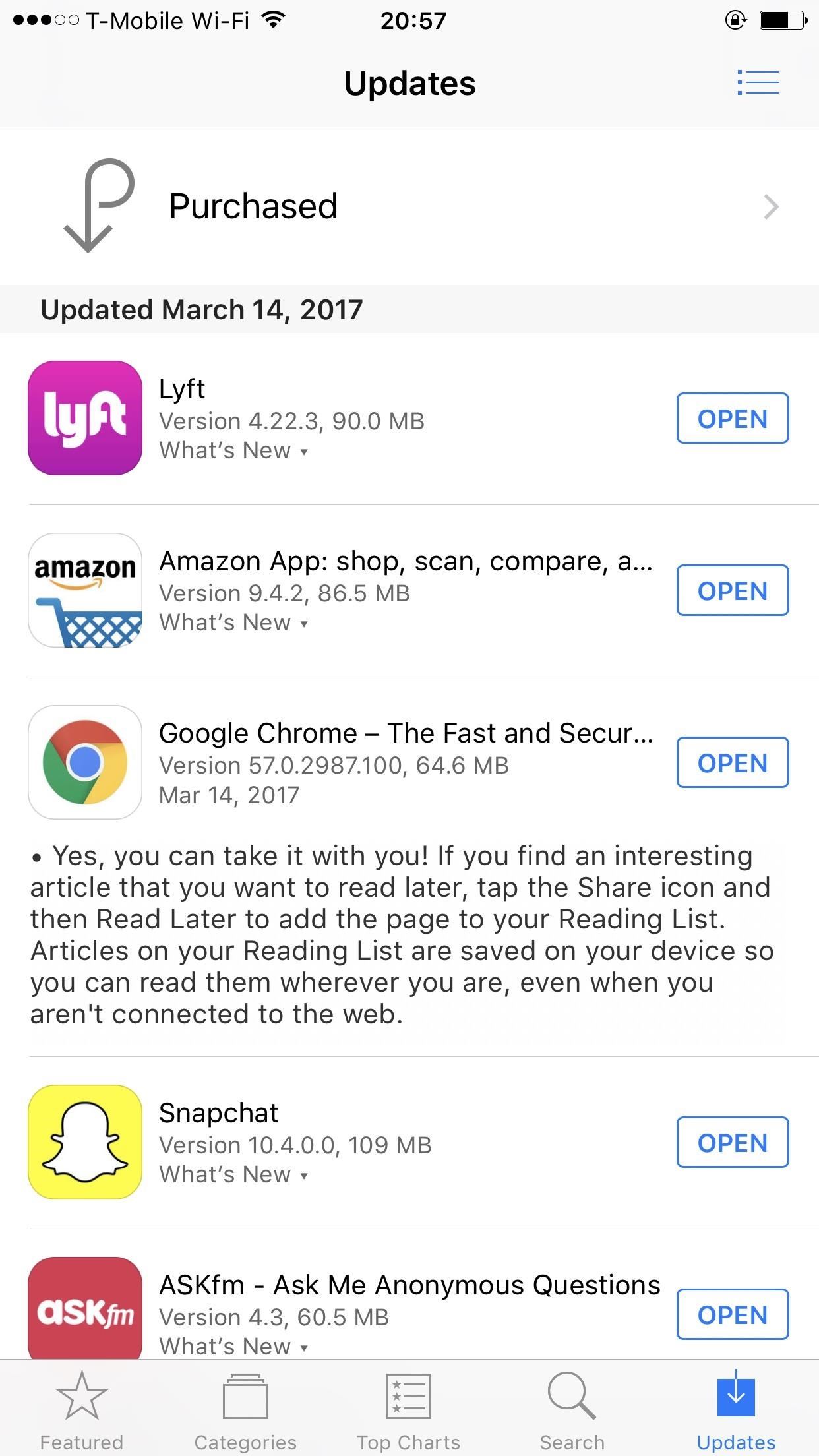 Chrome for iOS Updated to Add a 'Read Later' Feature