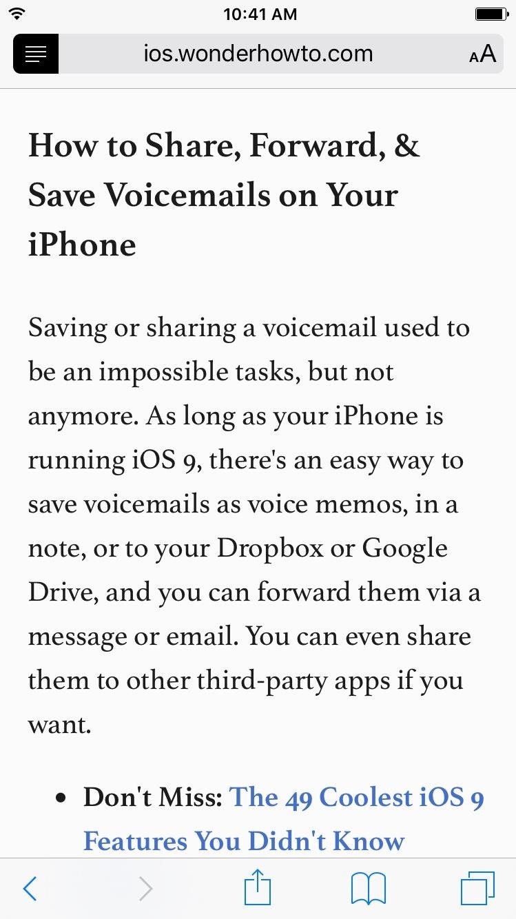 Clean Up Web Articles on Your iPhone with Safari's Reader Mode