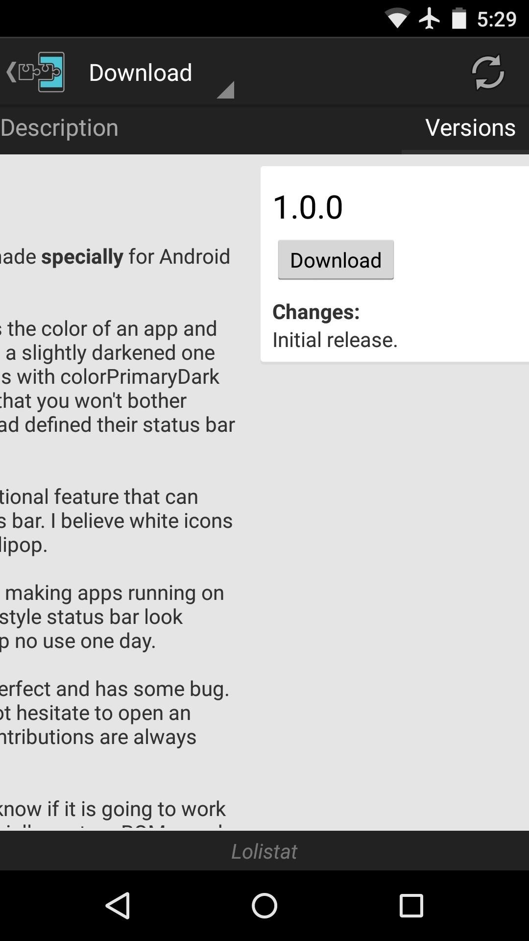 Color Your Status Bar to Match Any App in Android Lollipop