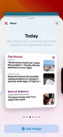 Combine iOS 14 Home Screen Widgets into a Swipeable Stack to Save Space