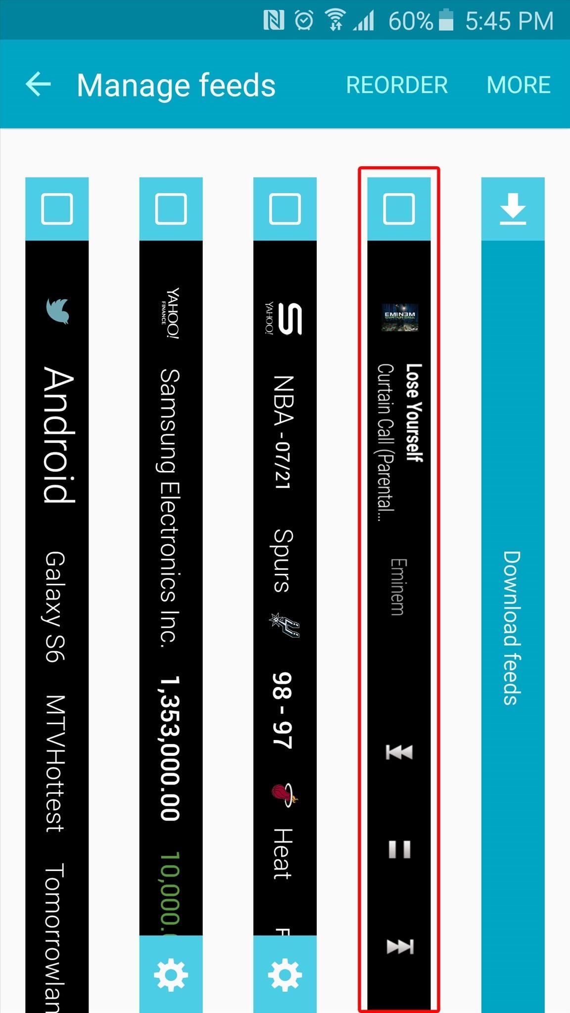 How to Control Music Playback from the Side of Your Galaxy S6 Edge’s Screen