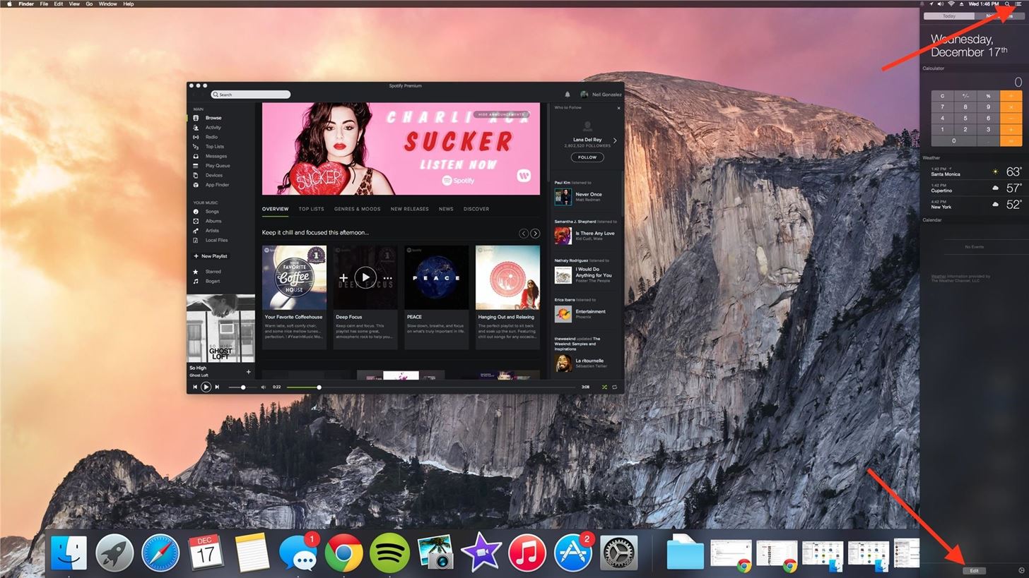 Control Spotify Music from an Easy-Access Notification Center Widget on Your Mac