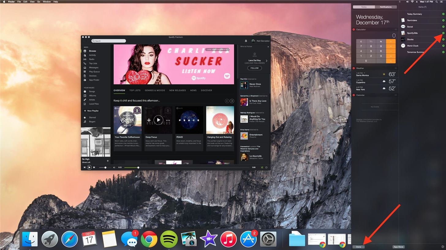 Control Spotify Music from an Easy-Access Notification Center Widget on Your Mac