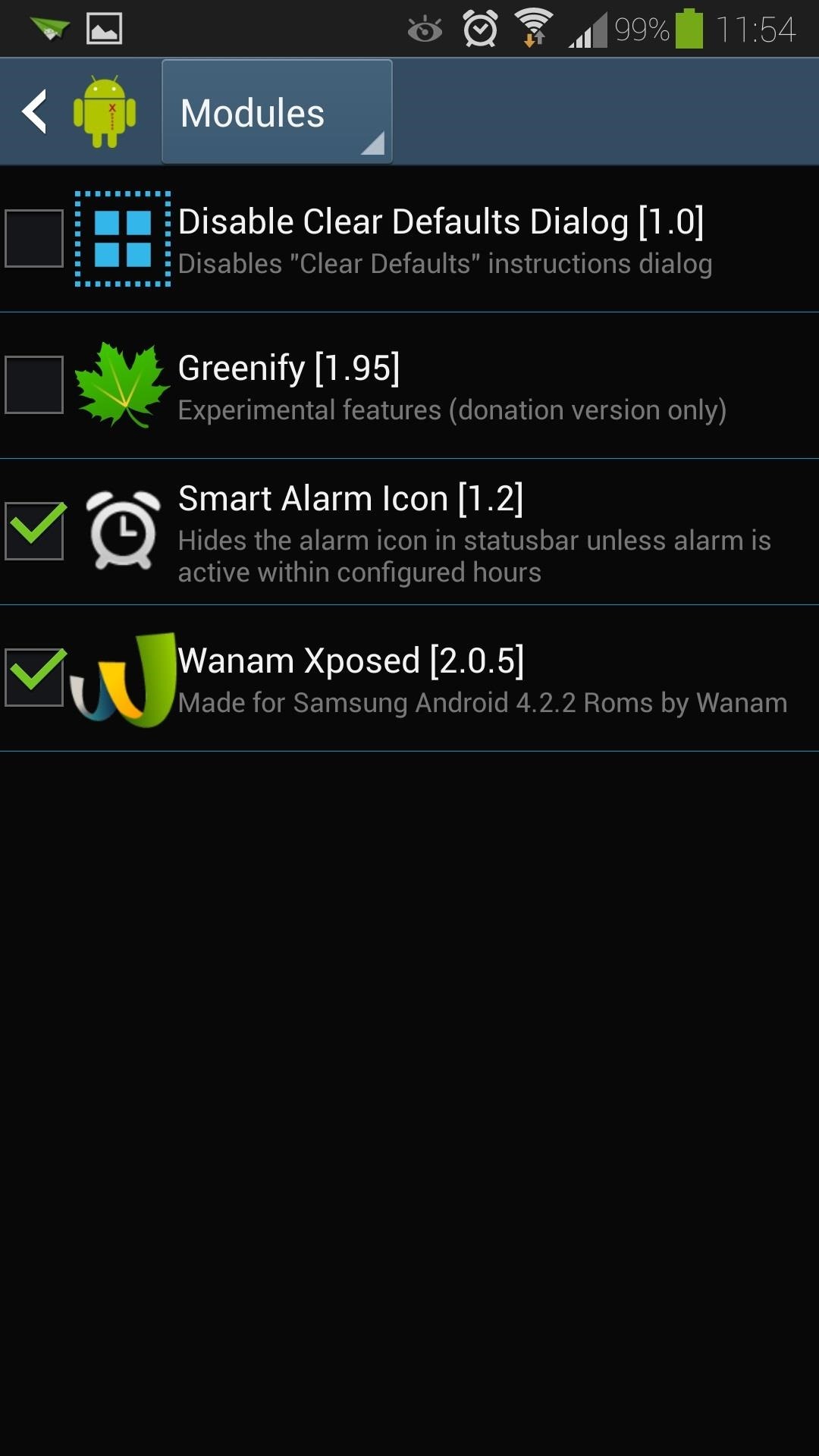 How to Control When the Alarm Icon Shows Up in the Status Bar on Your Samsung Galaxy S4