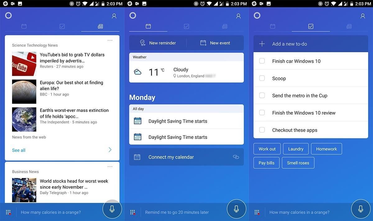 Cortana Gets a Fresh Look on Android (For Beta Testers)