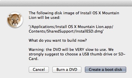 How to Create a Bootable Install DVD or USB Drive of OS X 10.8 Mountain Lion