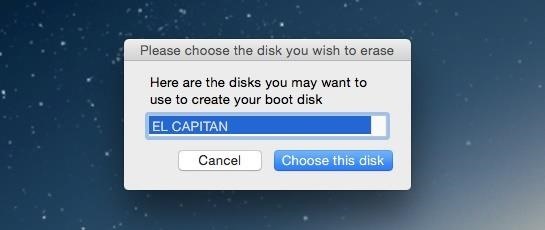 How to Create a Bootable Install USB Drive of Mac OS X 10.11 El Capitan