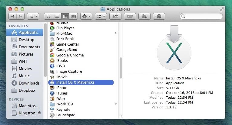 How to Create a Bootable Install USB Drive of Mac OS X 10.9 Mavericks