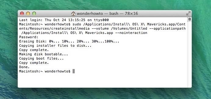 How to Create a Bootable Install USB Drive of Mac OS X 10.9 Mavericks