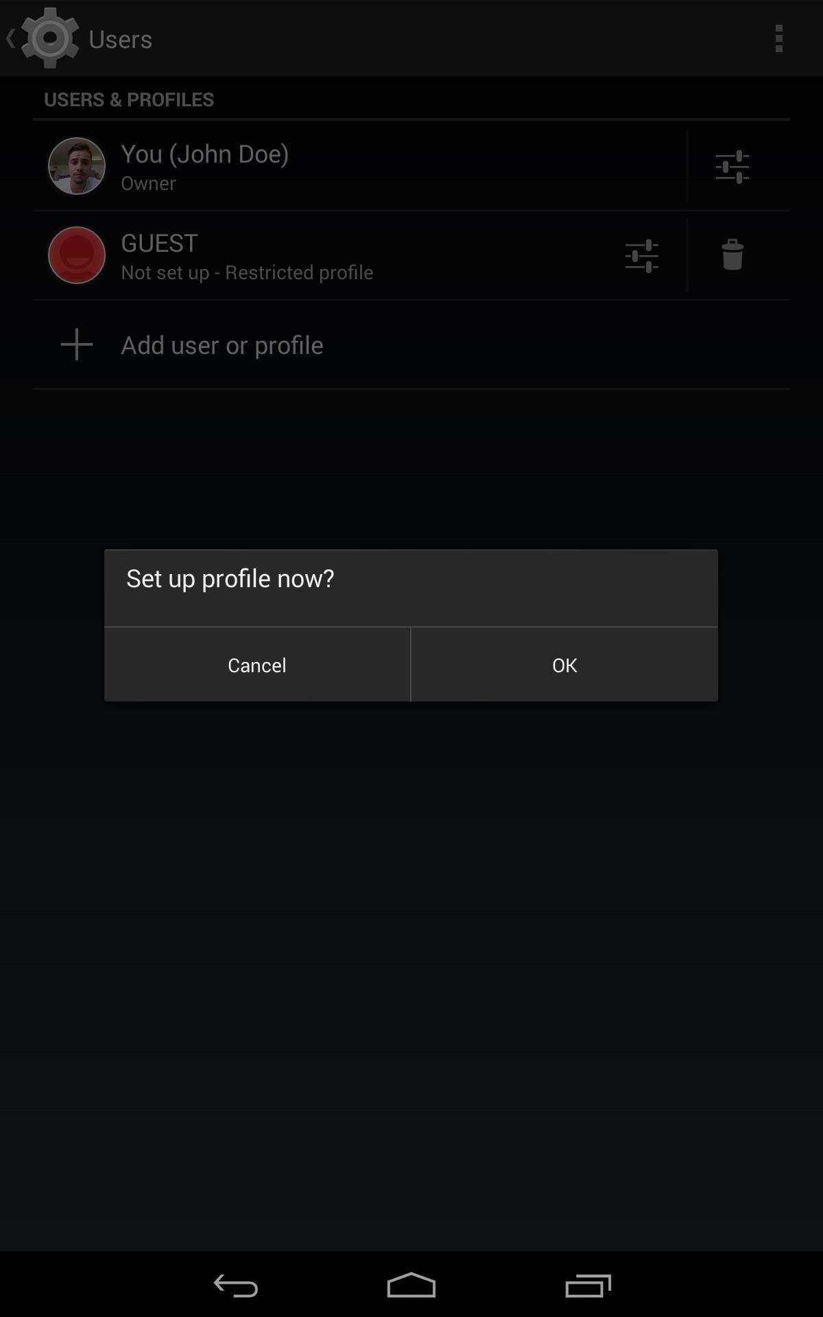 How to Create Restricted Profiles on Your Nexus 7 for Guest Users