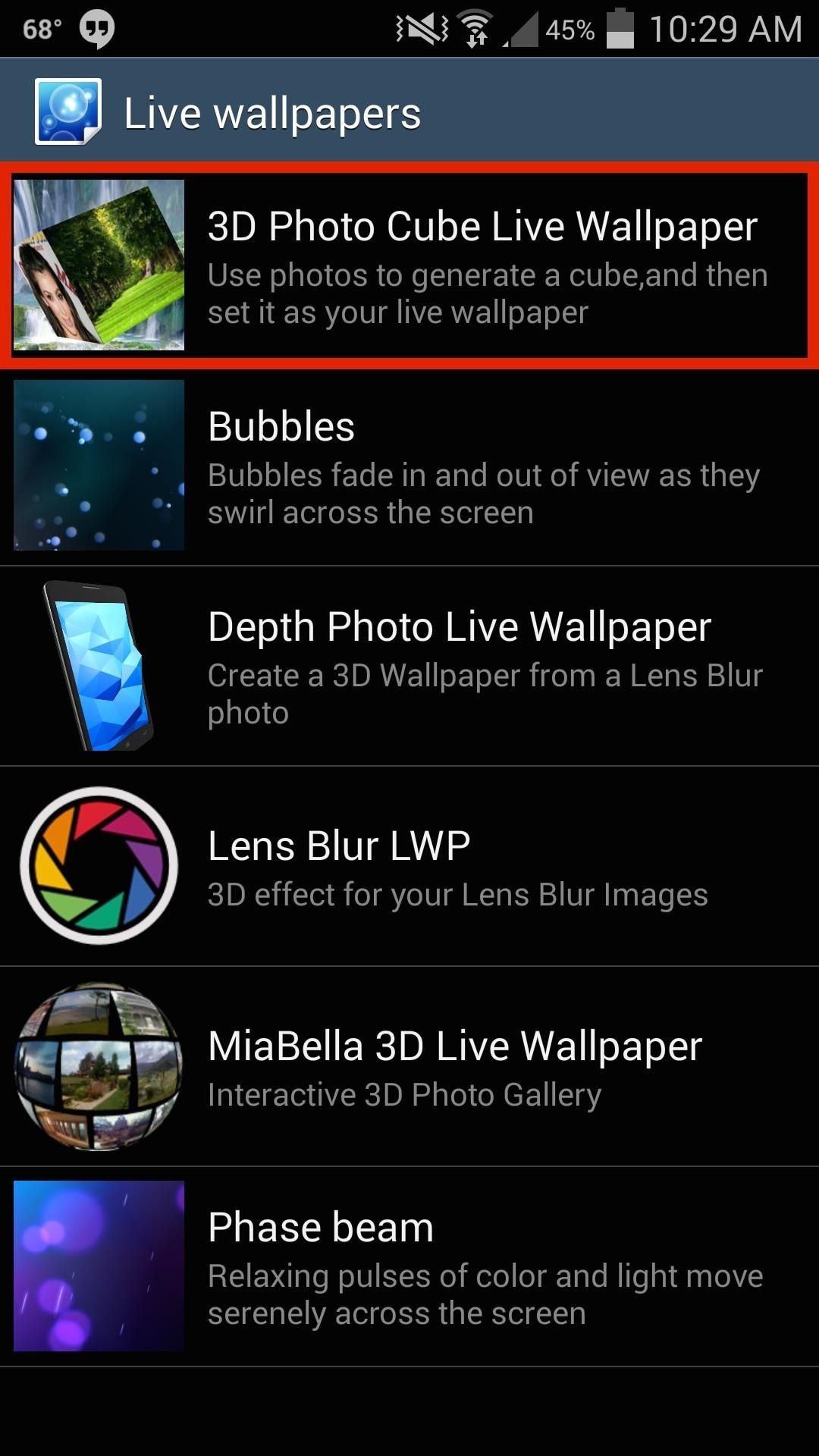 How to Create a Rotating 3D Cube Live Wallpaper on Your Galaxy S4