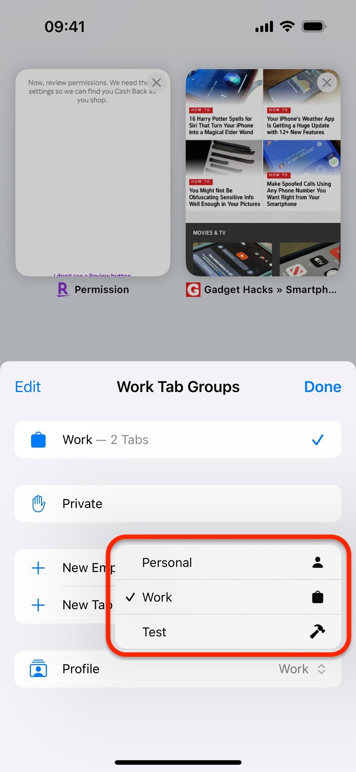 Create Safari Profiles to Separate Browsing Activity for Personal, Work, and Other Topics on Your iPhone or iPad