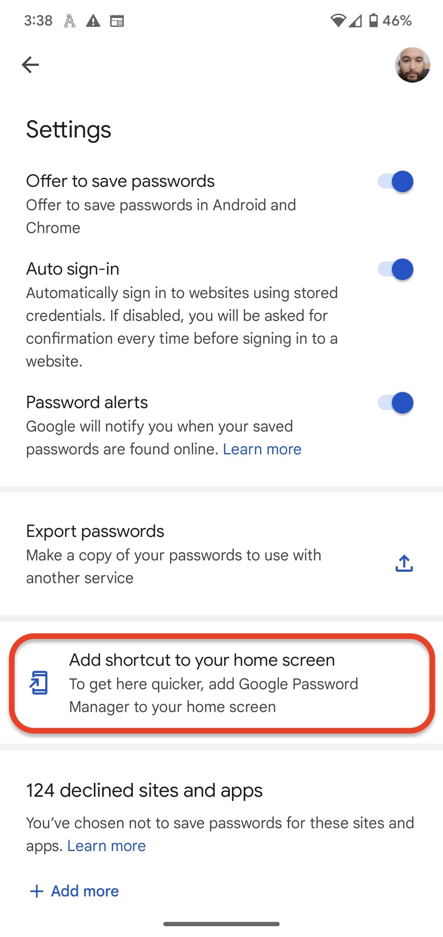 Create a Shortcut to Google's Password Manager on Your Android Phone for Faster Access to All Your Credentials