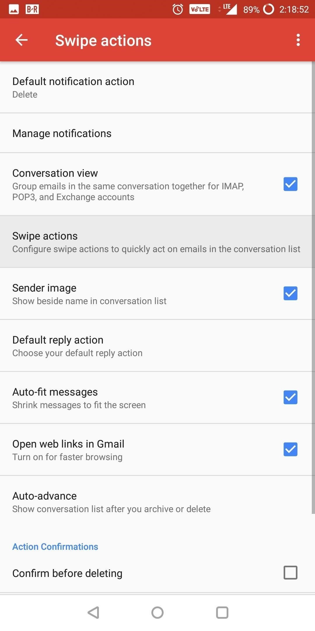 Customize Gmail's Swipe Actions So They're Not Just 'Delete' & 'Archive'