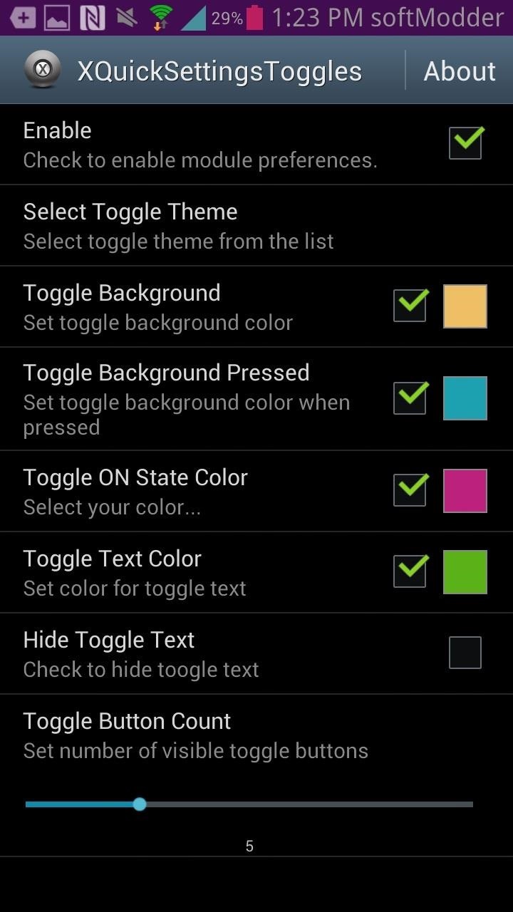 How to Customize Quick Settings Toggles with Colors, Photos, & New Icons on a Samsung Galaxy Note 2