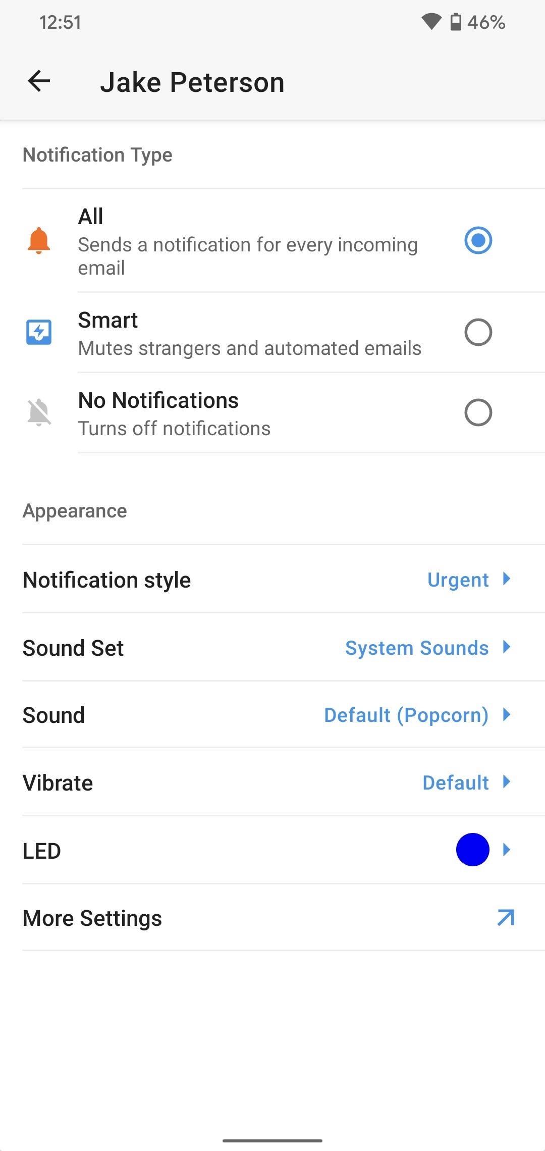 Customize Spark for Android Notifications with Lights, Sounds & Vibrations