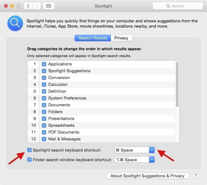 How to Customize Spotlight Search in Mac OS X Yosemite