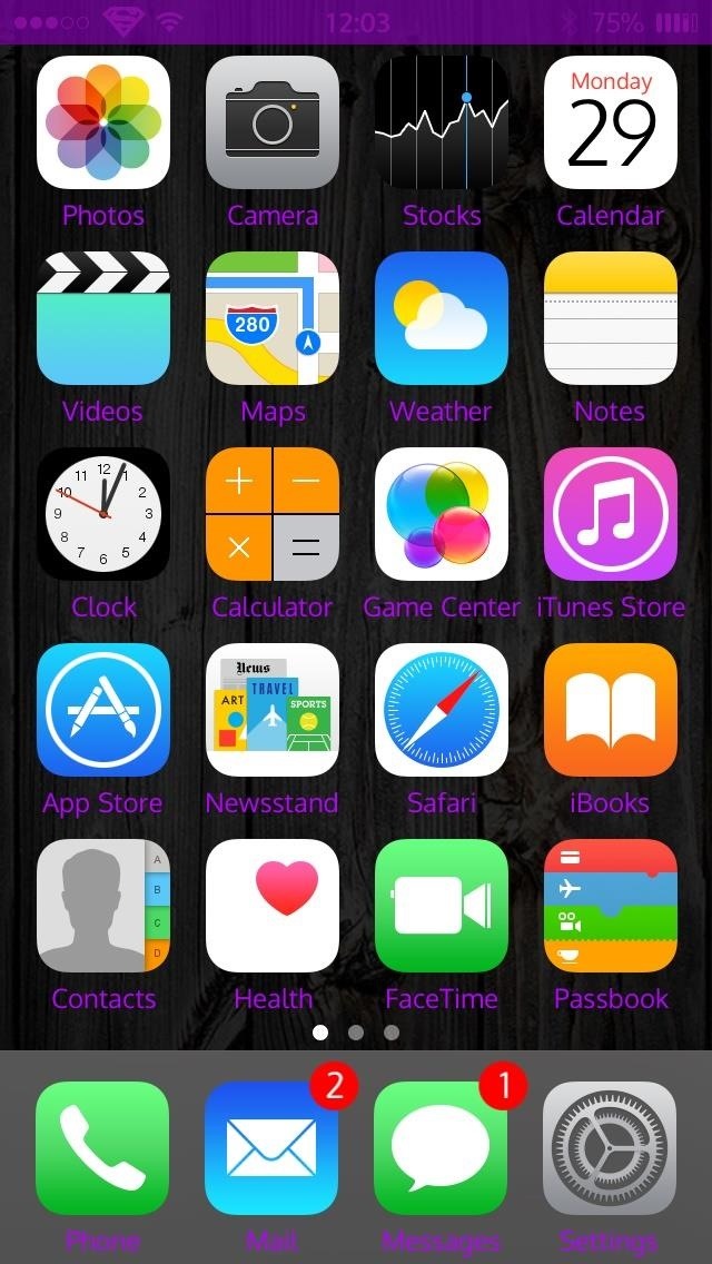 How to Customize Your iPhone's Status Bar & Icon Label Colors