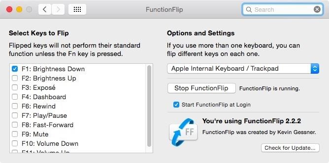 Customize Your Mac's Top Keys to Control Either Functions or Built-in Features Without Using “Fn”