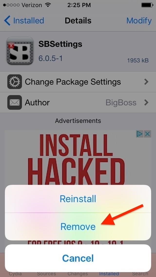 Cydia 101: How to Uninstall Tweaks from Your Jailbroken iPhone