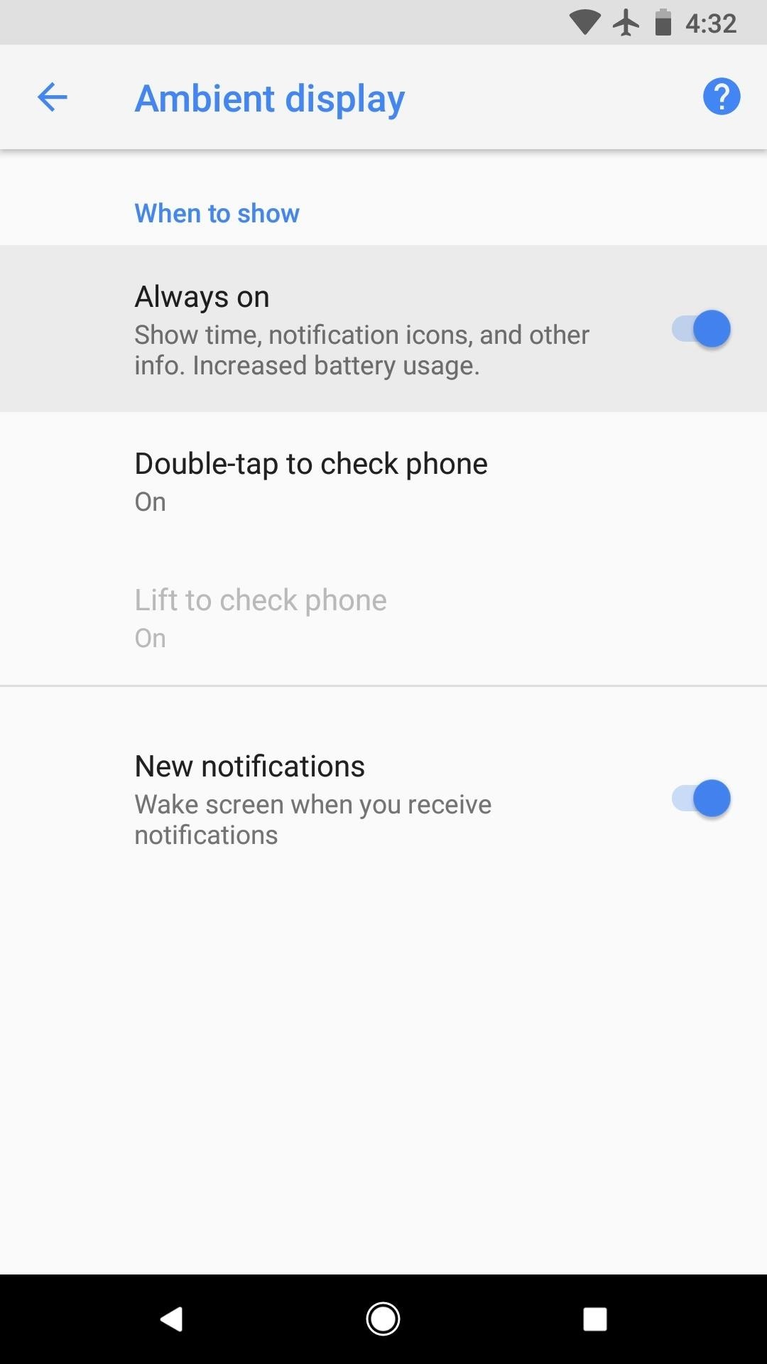 Disable the Always-on Ambient Display on Your Pixel 2 or Pixel 2 XL