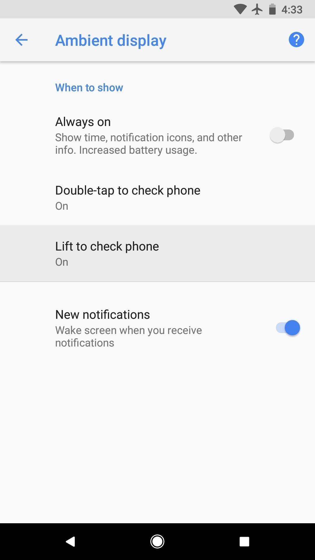 Disable the Always-on Ambient Display on Your Pixel 2 or Pixel 2 XL