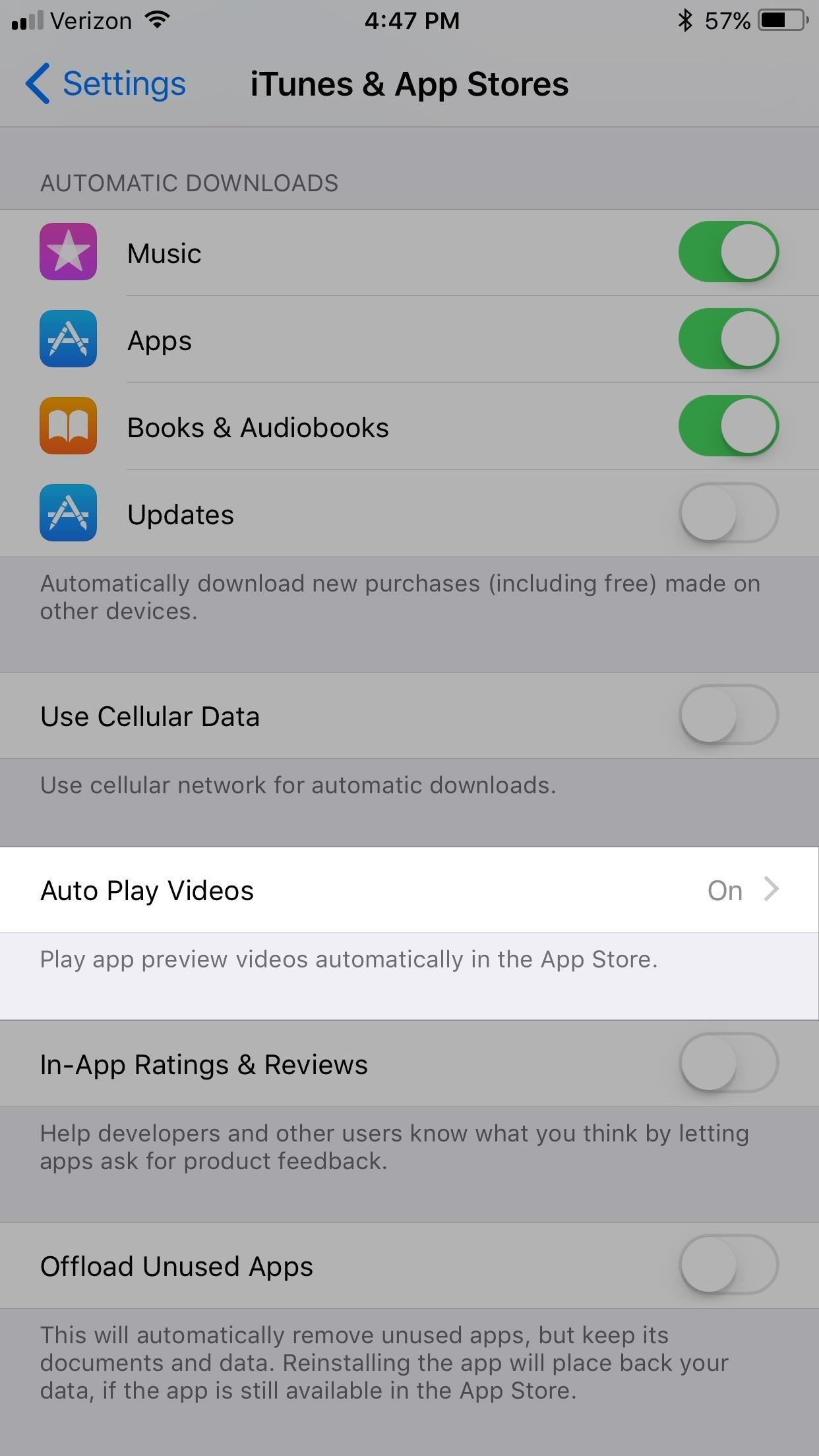 How to Disable Auto-Playing Videos in the iOS 11 App Store