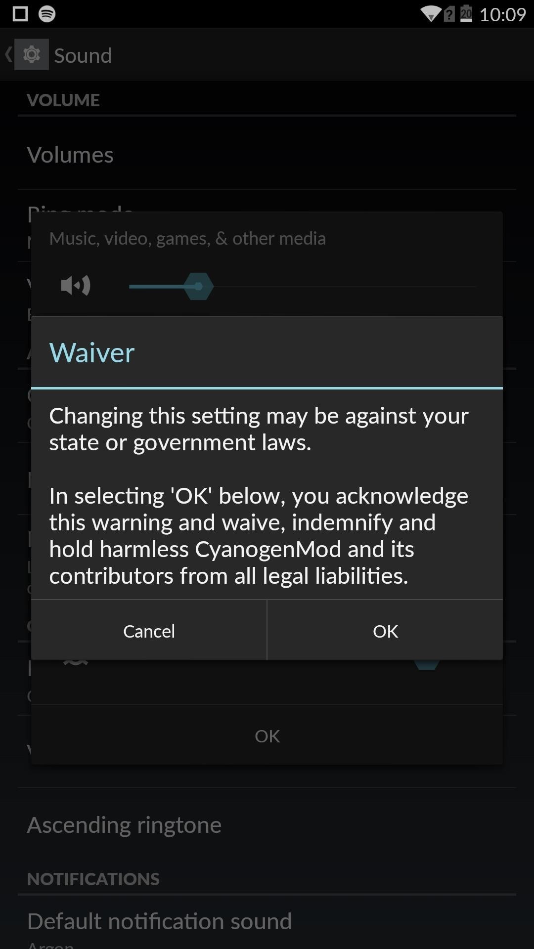 Disable the "High Volume" Warning on Your OnePlus One